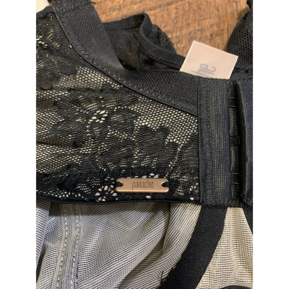 Panache 34H Idina Black  Balconnet Underwire Cup  Bra Style 6961 NWT - Picture 3 of 7